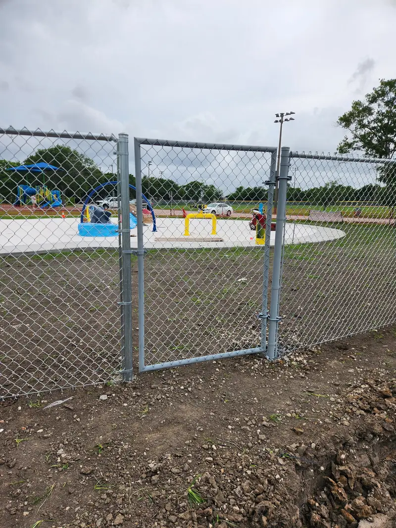 Chain Link Fence project in Houston, TX — Detail Construction project 1