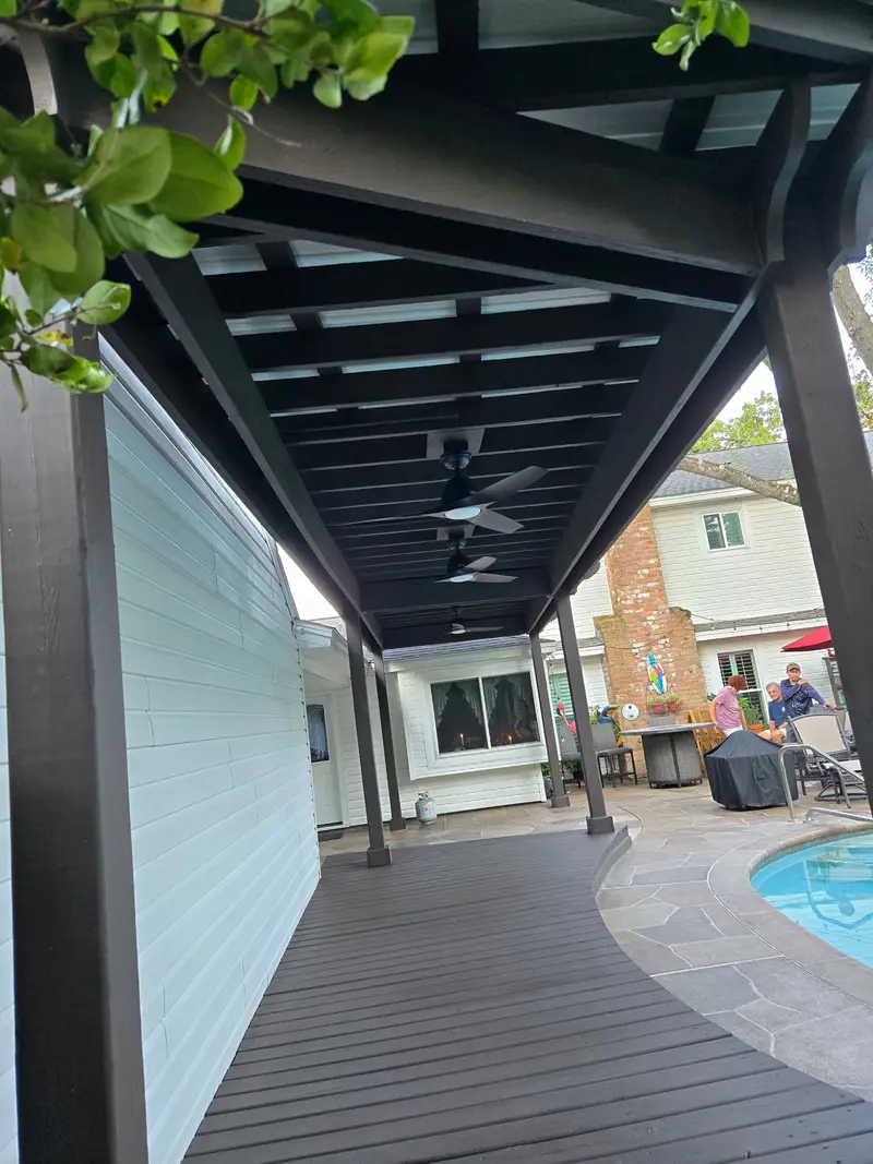 Pergolas project in Houston, TX — Detail Construction project 1